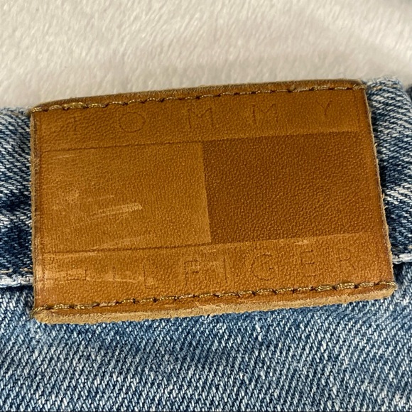 Tommy Hilfiger 2003 High Rise Straight Relaxed Leg Light Wash Mom Jeans Size 14 - Picture 10 of 16
